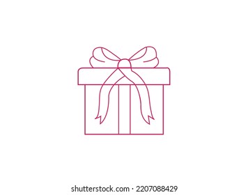 Gift box vector illustration and art.