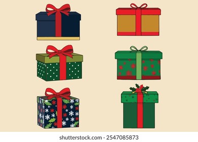 Gift box vector illustration art