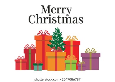 Diseño de la Ilustración vectorial de la caja de regalo
