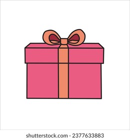 gift box vector illustration flat design