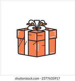 gift box vector illustration flat design