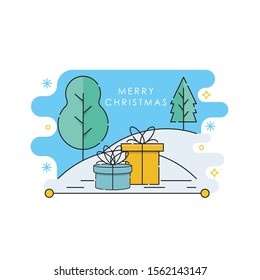 Gift box Vector illustration isolated on white background from event collection. gift box icon trendy and modern gift box symbol for logo, web, app. gift box icon flat vector illustration for graphic.