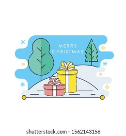 Gift box Vector illustration isolated on white background from event collection. gift box icon trendy and modern gift box symbol for logo, web, app. gift box icon flat vector illustration for graphic.