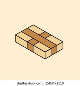 Gift box vector illustration. isolated on a background