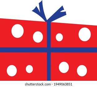 Gift box vector illustration isolated in white background