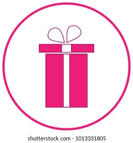 Gift box vector illustration on white background