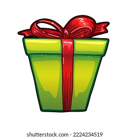 Gift box vector illustration on white background