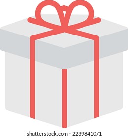 caja de regalo Ilustración vectorial en un fondo transparente. Símbolos de calidad superior. Iconos vectoriales de color de línea para el concepto y el diseño gráfico. 
