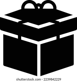 gift box Vector illustration on a transparent background. Premium quality symmbols. Glyphs vector icons for concept and graphic design.