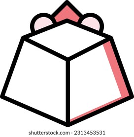 gift box Vector illustration on a transparent background. Premium quality symmbols. Line Color vector icons for concept and graphic design.
