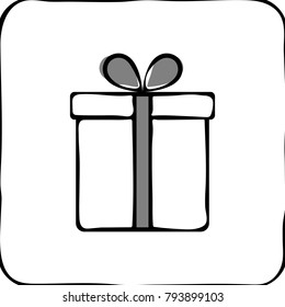 Gift box vector illustration on white background