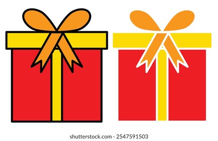 Gift box vector set. Gift box flat colorfull vector set. Abstract gift boxes set. Vector Illustration.