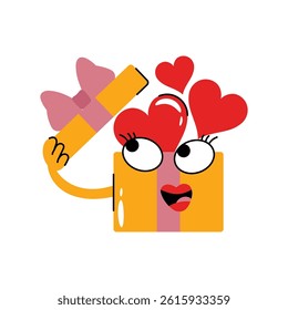 Gift box vector Sticker. Eps 10 file