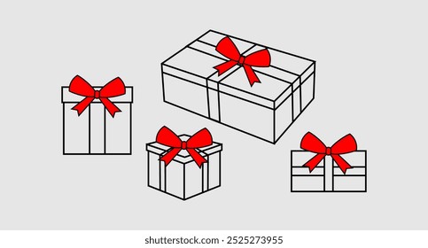 Geschenkbox, Vektorsymbol, Vektorgrafik