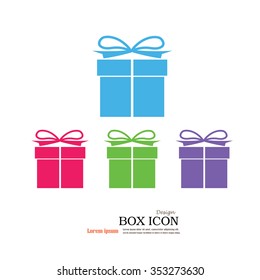 gift box vector.vector illustration.