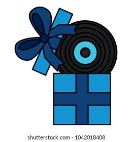 gift box with vinyl disk surprise