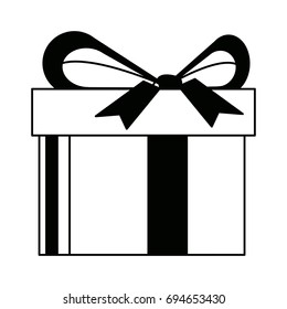 gift box wrapped bow ribbon shopping