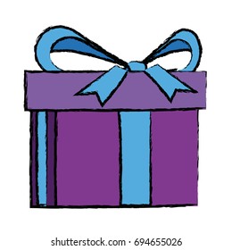 gift box wrapped bow ribbon shopping