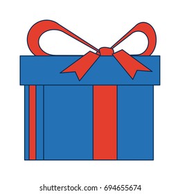 gift box wrapped bow ribbon shopping