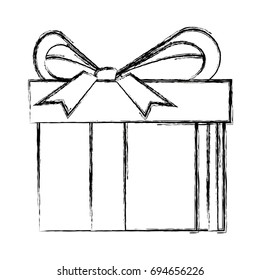 gift box wrapped bow ribbon shopping