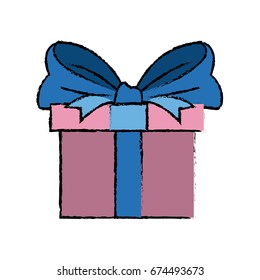 gift box wrapped ribbon bow decoration celebration