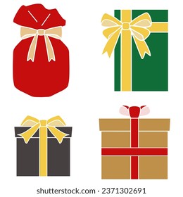 Geschenkbox, Geschenkverpackungsmaterial, Vektorgrafik