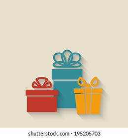 gift boxes background - vector illustration. eps 10