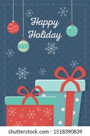 gift boxes balls celebration happy christmas