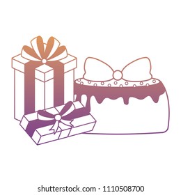 Gift boxes and cake design