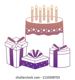 Gift boxes and cake design