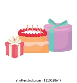 Gift boxes and cake design