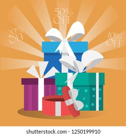 Gift boxes card