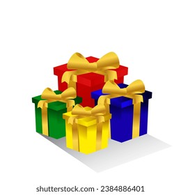 gift boxes for Christmas and New Year