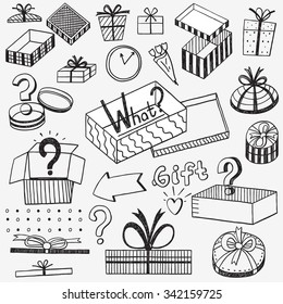 Gift Boxes doodles