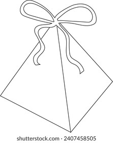 Gift boxes drawing decoration design.
