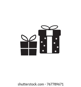 Gift boxes icon. Christmas or New Year element. Premium quality graphic design. Signs, outline symbols collection, simple icon for websites, web design, mobile app on white background