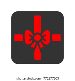gift boxes icon. Christmas or New Year element. Premium color graphic design. Signs, outline symbols collection, simple icon for websites, web design, mobile app on white background