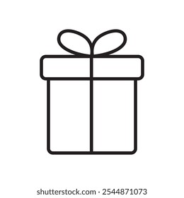 gift boxes icon Outline vector for web ui