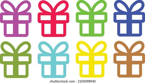 Gift boxes icon, vector illustration