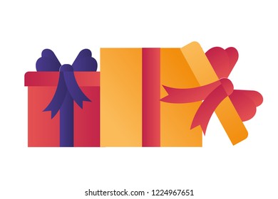 gift boxes isolated icon