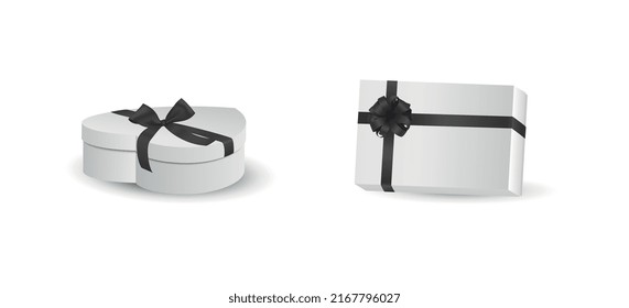 Gift boxes isolated on white background