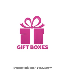 Gift Logo Vector Icon Emblem Gift Stock Vector (Royalty Free) 1548045914