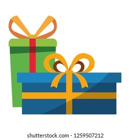gift boxes ornament on white background