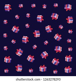 gift boxes party decoration background