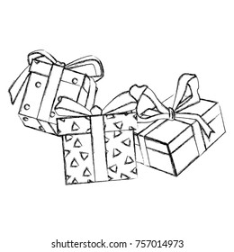 Gift boxes pop art