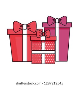 gift boxes presents icons
