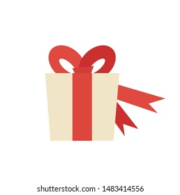 Gift boxes, presents isolated on white. Colorful wrapped.