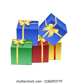 Cajas de regalo con barra de cinta