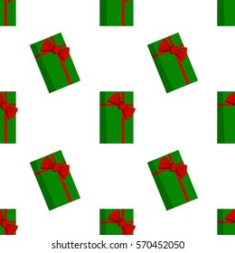 Gift boxes with ribbons and bows. Flat design. Vector illustration on white background