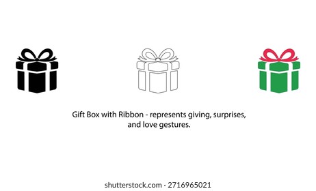Cajas de regalo con cintas que simbolizan el dar, las sorpresas y el amor